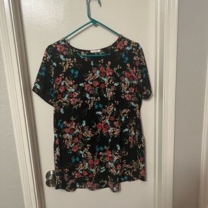 Pleione Floral Shortsleeved Blouse
